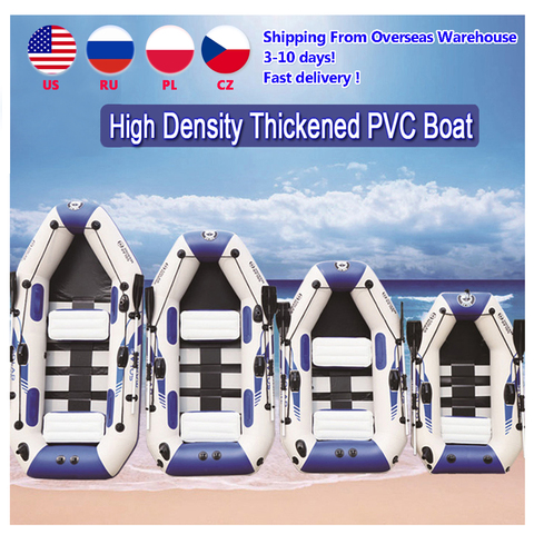 0.9MM PVC inflatable boat 3 layer inflatable fishing boats laminated wear-resistant kayak boat for fishing canoe kayak rowing ► Photo 1/6