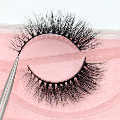 Visofree Mink Eyelashes 3D Mink Lashes Thick HandMade Full Strip Lashes Cruelty Free Mink Lashes False Eyelashes Makeup M56 ► Photo 1/6