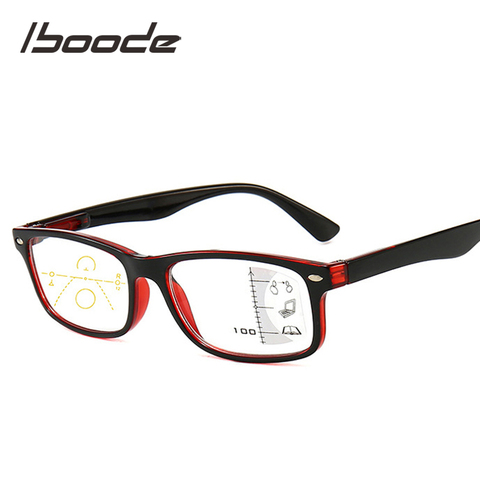iboode Multifocal Progressive Blue Light Blocking Reading Glasses for Women Men Retro Anti Blue Rays Presbyopic Glasses Diopters ► Photo 1/6