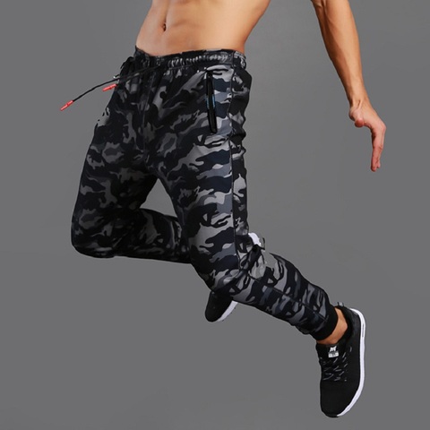 Mens Sweatpants Fitness Pants Workout Joggers Training Sport Camouflage Trousers