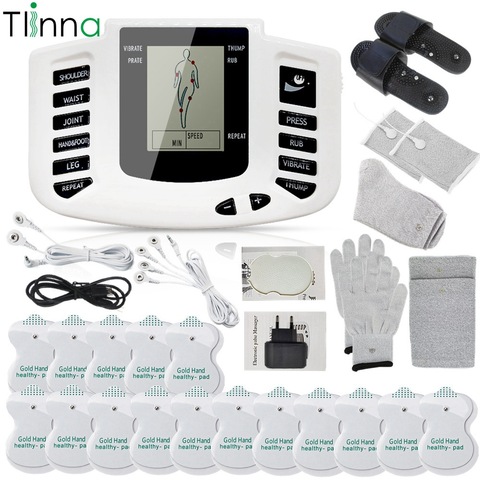 Digital Electric Massager EMS Tens Acupuncture Body Massage Nerve Muscle Stimulator with Glove Sock Bracer Kneepads Health Care ► Photo 1/6
