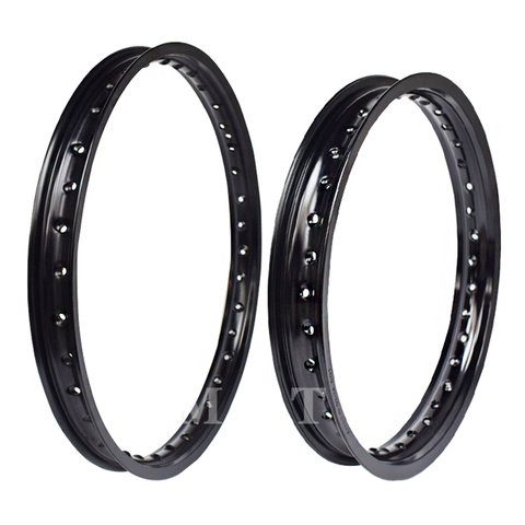 Motorcycle Aluminum Alloy 7075  wheel rim black circle 1.60x21,2.15x18,2.15x19 36hole for CRF SXF EXC YZF KXF BOSUER KAYO K6 T6 ► Photo 1/4