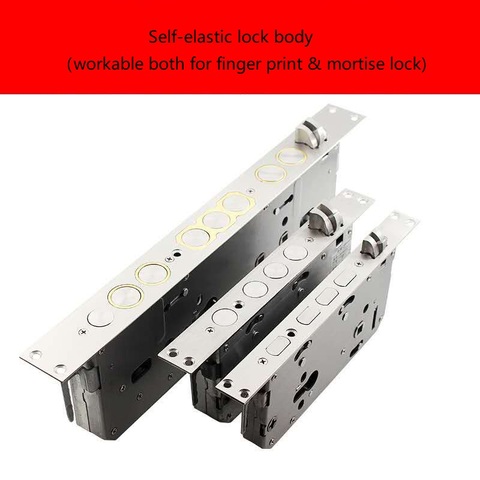 stainless steel Multi-function Automatic lock finger print Self-elastic lock body top security widen mortise door lock fitting ► Photo 1/6
