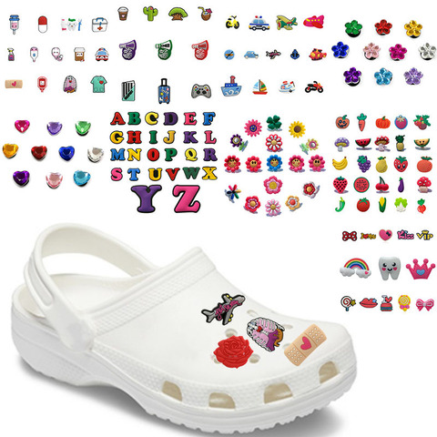 Pvc Shoe Decorations Accessories, Charms Crocs Letters