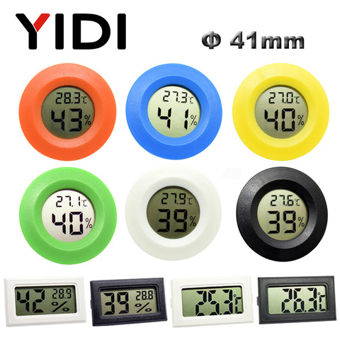 Mini Digital LCD Thermometer Hygrometer Gauge Freezer Tester Temperature Sensor Humidity Meter Detector Monitor Indoor Pet Car ► Photo 1/6