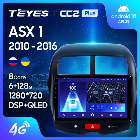 TEYES CC2 For Mitsubishi ASX 1 C4 Peugeot 4008 Car Radio Multimedia Video Player Navigation GPS Android 8.1 No 2din 2 din dvd ► Photo 1/6