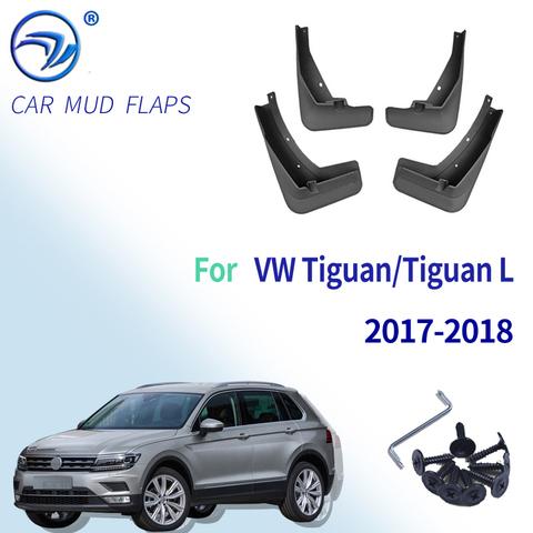 4Pcs Car Mudflaps Front Rear Mud Flaps Mudguards Splash Guards Fender Flares for VW Tiguan/Tiguan L 2017 2022 ► Photo 1/6