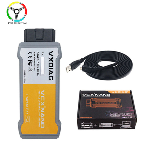 Original VXDIAG for Volvo Diagnostic Tool VXDIAG VCX NANO for Volvo 2014D Vida Dice USB OBDII Diagnostics Scanner ► Photo 1/6