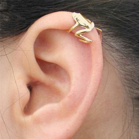 2022 Fashion Frog Ear Cuffs Siliver Ear Cuff Clip Earrings For Women Earcuff No Piercing Fake Cartilage Earrings ► Photo 1/5