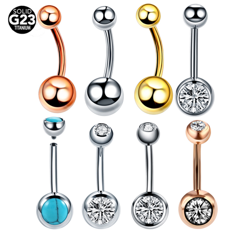 10Pcs/20Pcs/50Pcs G23 Titanium Navel Piercings Ombligo Internal Thread Navel Piercings Belly Button Rings Woman Body Jewelry ► Photo 1/6