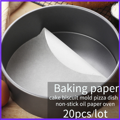 Baking Paper Parchment Paper Liners for Round Sheets Pan  BBQ Paper pad  non-stick oil paper oven  cake baking mat 20pcs/Set ► Photo 1/6