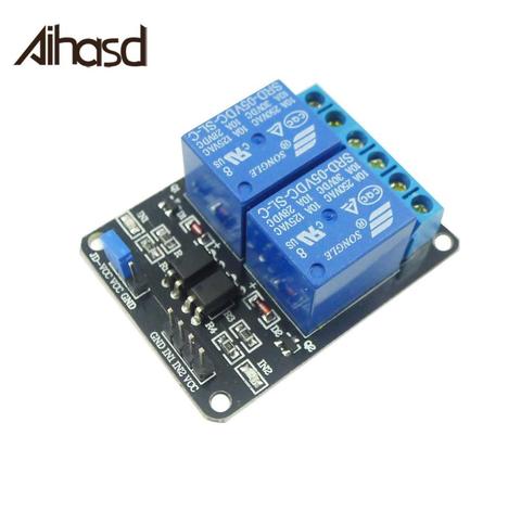 2 Channel NEW 5V 2-Channel Relay Module Shield  For Arduino ARM PIC AVR DSP Electronic With Optocoupler  Free Dropshipping ► Photo 1/6