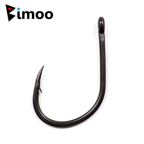 Bimoo 20pcs Teflon Coating Wide Cap Carp Hooks Beaked Point Carp Fishing Hook High Carbon Steel Strong Fish Hooks Matt Black ► Photo 1/6