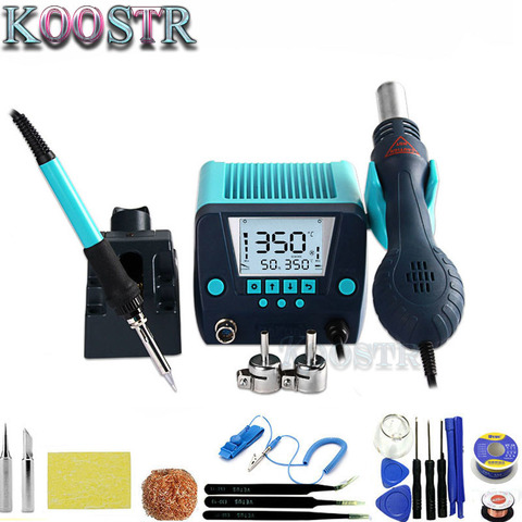 New Style Hot Air Gun Soldering Station Soldering Station Bk881 2 in1 Soldering Station Plug Heating Core 90W Soldering Iron ► Photo 1/6