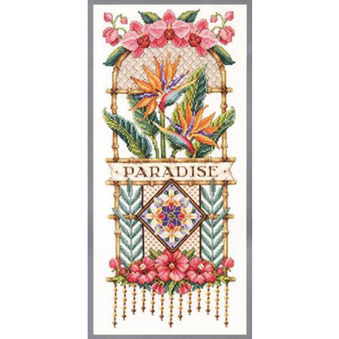 Gold Collection Counted Cross Stitch Kit Paradise Floral Orchid Flower Flowers ► Photo 1/4