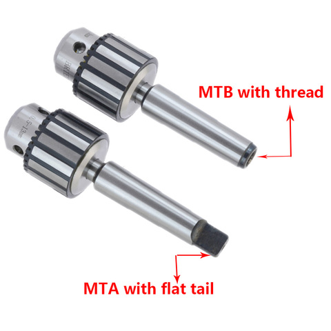 1set morse cone MT1 MT2 MT3 MT4 B10 B12 B16 B18 light Duty keys Drill Chuck 0.6-6mm 1.5-13mm 1-10MM Taper Arbor CNC machine ► Photo 1/5