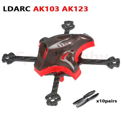 LDARC AK103 109mm AK123 122mm 3inch Toothpick Carbon Fiber Frame Kit With KINGKONG 65mm Propeller For RC Cinewhoop FPV Drones ► Photo 1/5