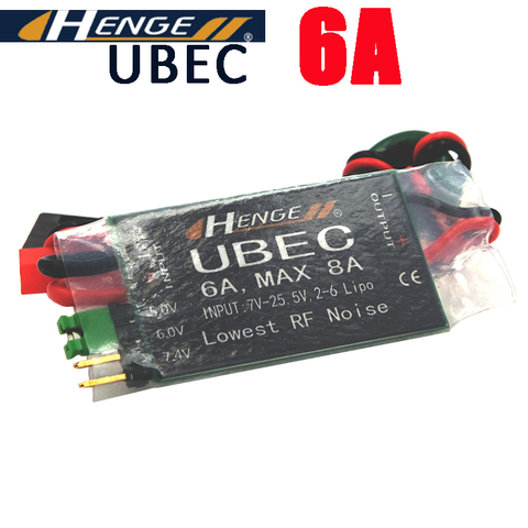 HENGE 6A UBEC Switch Mode BEC Voltage Stabilizer Output 5V/6A or 6V/6A for RC Airplanes ► Photo 1/4