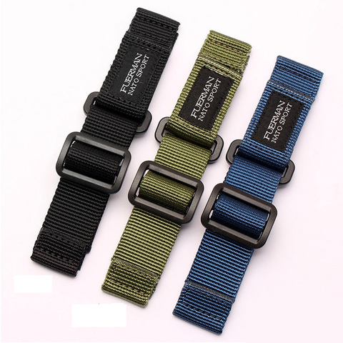 hot top Nylon nato watch strap for S-eiko no.5 007 series  sport watchband 20mm 22mm 24mm velcro nato watch band ► Photo 1/6