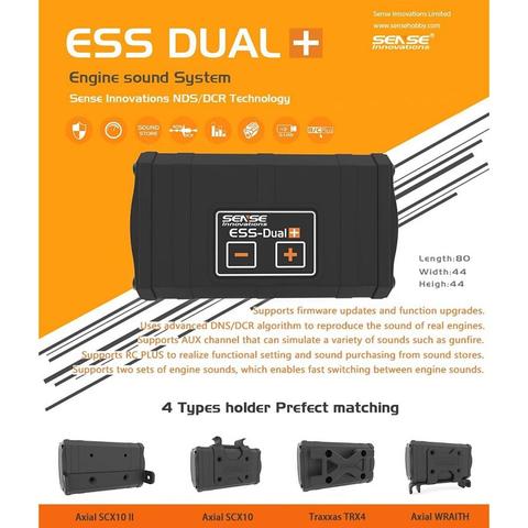 RC Car Sense ESS-ONE ESS-DUAL 2 Speakers Engine Sound Simulator For Axial SCX10 II WRAITH TRX-4 TRX4 ► Photo 1/5