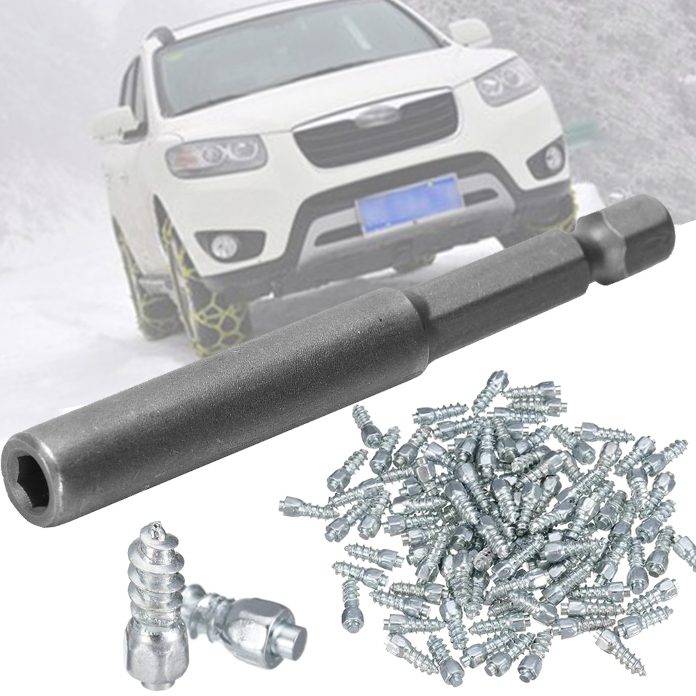 12 Mm Carbide Screw Tire Studs Snow Spikes Anti-Slip Anti-ice For Car/SUV/ATV/UTV With Installation Tool ► Photo 1/6