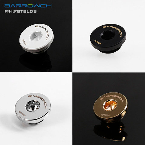 Barrowch FBTBLDS, Inner Hexagonal Plug, G1/4'' Ultra-thin Plugs, Water Stop Fitting, Black/Silver/Gold/White Plugs ► Photo 1/6