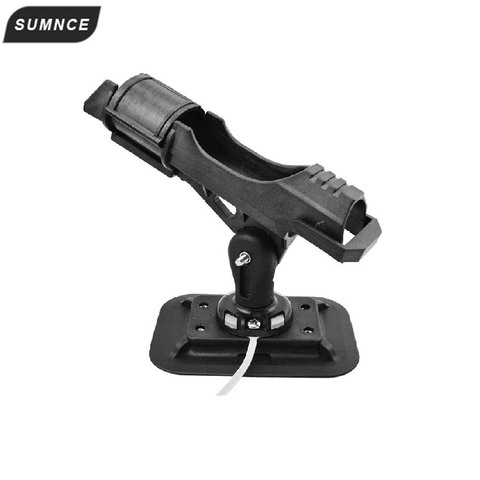 Kayak Rod Holder Side Rail Installation or Directly Installed on Kayak & Boat  Fishing Pole Rod Holder Propene polymer Black