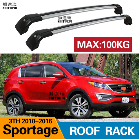 SHITURUI 2Pcs Roof bars For KIA SPORTAGE (SL) 3TH 2010-2022 Aluminum Alloy Side Bars Cross Rails Roof Rack Luggage Carrier ► Photo 1/6