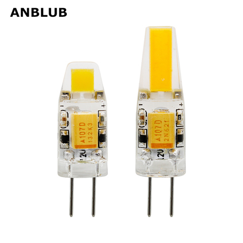 ANBLUB G4 LED COB Lamp 1W 2W Bulb AC DC 12V 220V Candle Silicone Lights Replace 20W Halogen for Chandelier Spotlight ► Photo 1/6