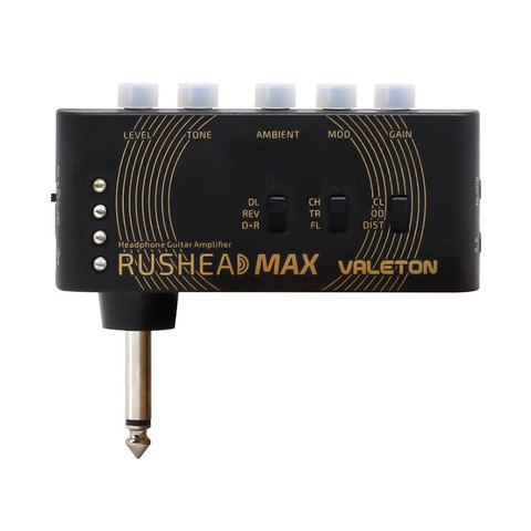 Valeton Rushead Max USB Chargable Portable Pocket Guitar Bass Headphone Amp Carry-On Bedroom Plug-In Multi-Effects RH-100 ► Photo 1/6