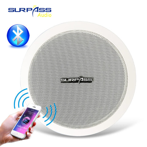 Built-in Class-D Amplifier Full Range Bluetooth Ceiling Speaker Horn For Home Theater Background Music With Good Quality ► Photo 1/6