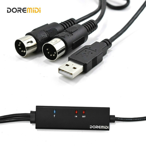 DOREMiDi MIDI To USB Cable USB MIDI Converter With Indicator Light FTP Proceesing Chip MTU-10 ► Photo 1/6
