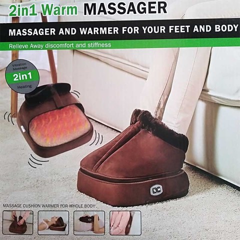 Electric Heated Foot Warmer Massager Heating Pad Big Slipper Home Non-slip Foot Warmer Cushion Winter Warming Slipper Heat Pad ► Photo 1/6