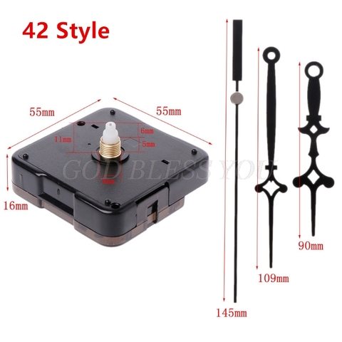 28 Type Quartz Clock Movement Mechanism Hands Wall Repair Tool Parts Silent Kit Set Wood DIY Crafts Accessories Drop Shipping ► Photo 1/6