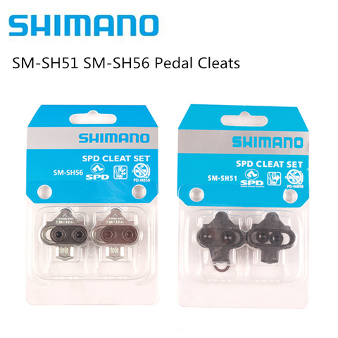 SHIMANO SPD SM SH51 SH56 Pedal Cleats Plate Bike Float Mountain Bicycle Cleats SH51 SH56 M520 M540 M8000 M8020 Original Shimano ► Photo 1/5