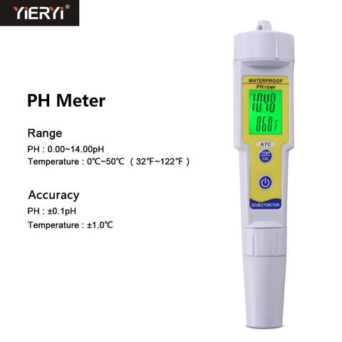 Yieryi PH-618 High Precision Mini PH Meter Automatic Correction Waterproof Acidity Meter Pen Type Quality Analysis Device ► Photo 1/6