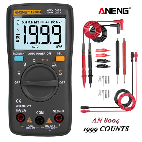 ANENG AN8004 multimetro Digital Multimeter Profesional Transistor Capacitor Tester esrlcr multi meter analog multimeter true rm ► Photo 1/6