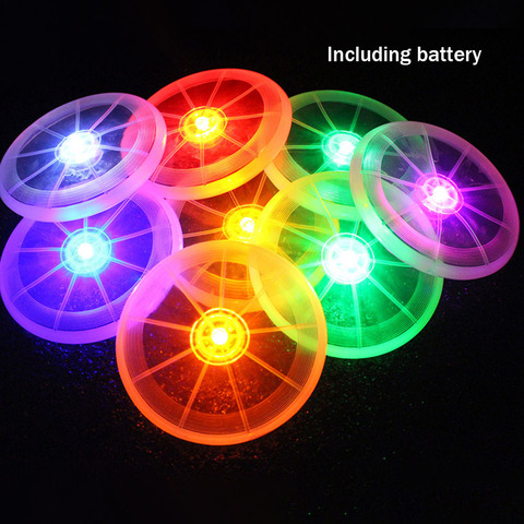 Pets Toys For Dogs LED Night Luminous Lights Pet Dog Flying Disc Outdoor Training Toy Puppy Tooth Protect Interactive Dog Toys ► Photo 1/6