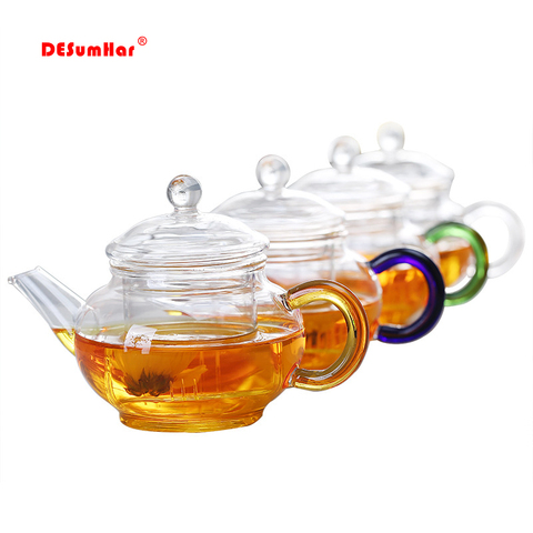 250ml Mini flower teapot with filter,Practical Bottle Flower TeaCup Glass Teapot with Infuser Tea Leaf Herbal Coffee ► Photo 1/6
