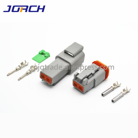 5 Sets 2pin Deutsch DT Waterproof Male Female Electrical Connector plug DT04-2P DT06-2S with terminals ► Photo 1/5