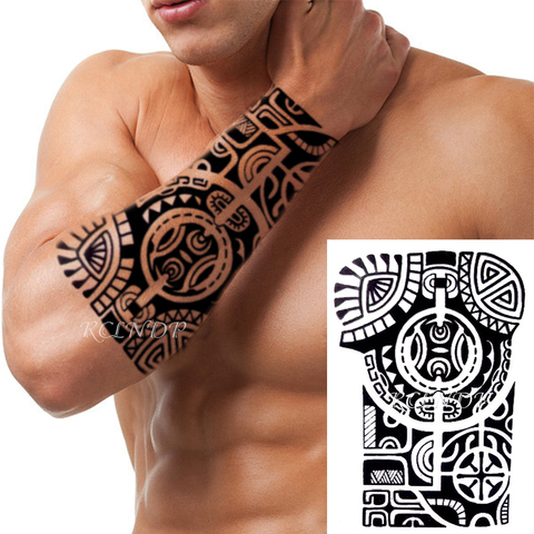 Waterproof Temporary Tattoo Sticker Joker Skull Letter Big Size Body Art Flash Tatoo Fake Tatto Stickers for Girl Men Women ► Photo 1/6