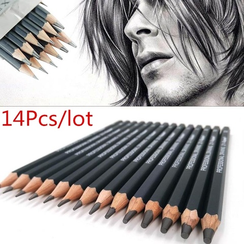 Sketch Pencils Hb 2b 4b 6b 8b 10b  Drawing Pencils Hb 2b 4b 6b -  10/12/14pcs - Aliexpress
