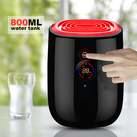 800ml Powerful Dehumidifiers Portable Electric Dehumidifiers for Damp Auto-off Defrost Mute Design Air Dryer with Water Pipe ► Photo 1/6