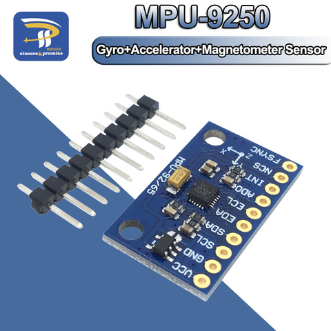 IIC/SPI GY-9250 MPU6500 GY-6500 MPU9255 MPU-9250 6-Axis 9-Axis 10DOF Attitude Gyro+Accelerator+Magnetometer Sensor Module 3V-5V ► Photo 1/6