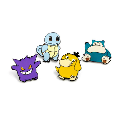 Pokemon Brooch Up to Duck Jenny Turtle Kaby Beast Geng Guihe Metal Cute Cartoon School Bag Decoration Badge Funny Accessories ► Photo 1/6
