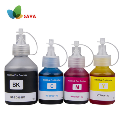 SAYA Specialized Refill Ink Kit 4 Colors Compatible For Brother Inkjet Printer DCP-T300 DCP T300 500W 700W MFC-T800W MFC T800W ► Photo 1/2