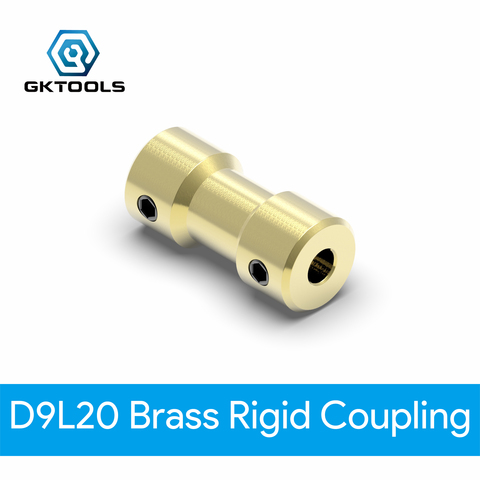 GKTOOLS D9L20 2mm/2.3mm/3mm/3.17mm/4mm/5mm/6mm Brass Flexible Motor Shaft Coupling Coupler Motor Transmission Connector ► Photo 1/6