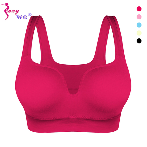 SEXYWG Women Sport Bras Yoga Shirt Fitness Running Vest Underwear Padded Bra Crop Sport Top Underwear Wireless Push Up Brassiere ► Photo 1/6