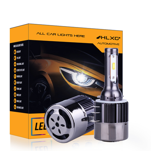 H15 LED Bulbs Headlight Super Bright Error Free Wireless 12V CSP Auto Headlamp Bulb 6500K White 16000LM 90W Canbus 2pcs hlxg ► Photo 1/6