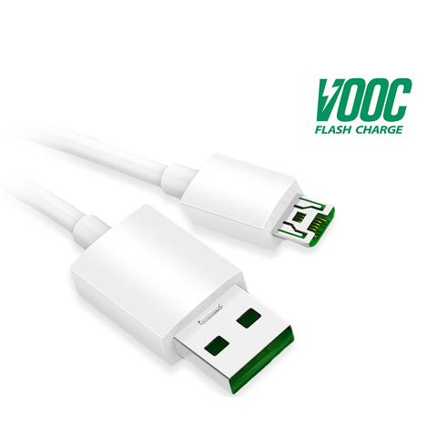 Original Micro USB Cable For OPPO VOOC Flash Charger Cable 5V 4A 7 Pin Charging Cord Micro USB Wire Quick Charging Cable ► Photo 1/6